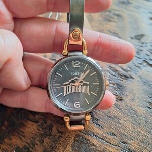 Fossil Black and Gold Smartwatch